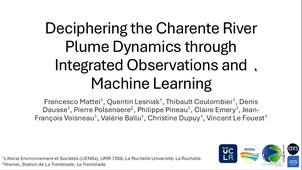Deciphering the Charente River Plume Dynamics through  Integrated Observations and Machine Learning