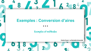 Exemples : conversion d'aires