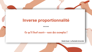Inverse proportionnalité