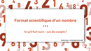 Format scientifique d'un nombre