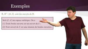 Topologie 4 : Espaces métriques. partie 1/2 : Ouverts