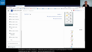 Formation Moodle niveau 1 : Débuter avec la plateforme pédagogique Moodle
