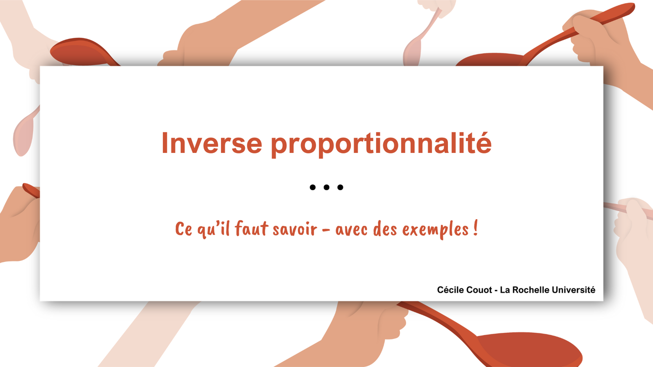 POD - Remise à niveau en maths - 1-8- Proportionnalité - Inverse ...
