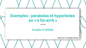 Exemples : Équations de paraboles et hyperboles à déduire