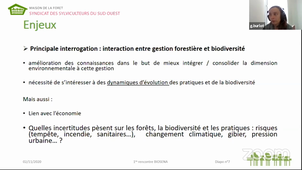 Socio-écosystèmes forestiers - 1res Rencontres Biosena