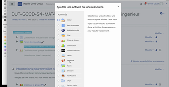 Moodle : Déposer un document