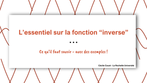 L'essentiel sur la fonction 