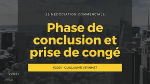 S2 Négo - La conclusion et la prise de congé