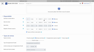Moodle : créer un devoir