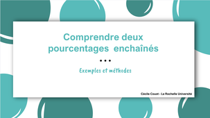 Exemples avec deux pourcentages qui s'enchainent