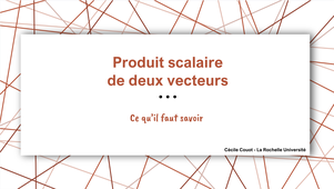 Produit scalaire