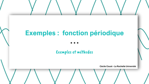 Exemples : fonctions périodiques