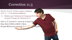 Topologie 11 : Correction des exercices