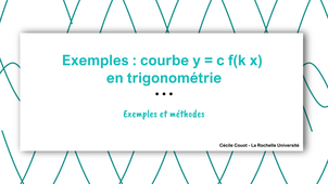 Exemples : Équations de courbes de sin et cos à déduire