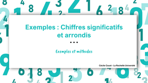 Exemples d'arrondi avec des chiffres significatifs