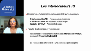Rentrée M1 septembre 2020 Informations Relations Internationales
