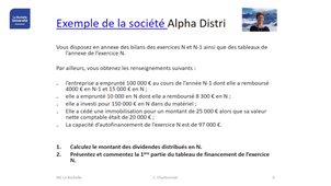 M5-TableauFinancement-P1-AlphaDistri : conception