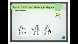 Connaissance d'Entreprise INTRODUCTION : Création / Choix de statuts (1/2)