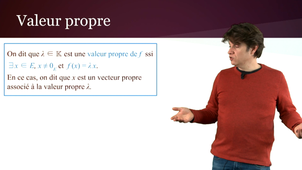 Valeurs propres et espaces propres