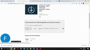 Telecharger Bdtopo IGN sur Geoservices