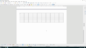 Creer un Tableau sous LibreOfficeWriter