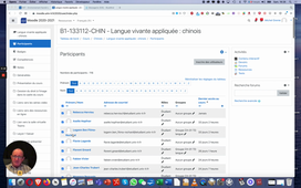 Comment contacter les participants inscrits à un cours disponible sur Moodle