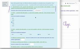 Moodle : Créer des questions CLOZE dans des quizz