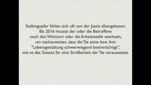 Frauen sind häufiger Stalkingopfer