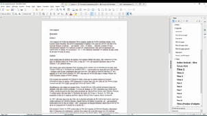 Usages et Modifcation des Styles sous LibreOfficeWriter