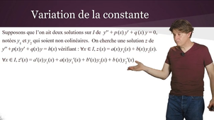 Équations différentielles 2 : linéaires d'ordre 2