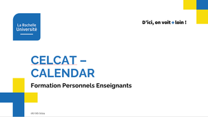 Celcat Calendar pour visualiser les emplois du temps