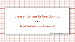 L'essentiel sur la fonction LOG