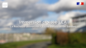 Immersion croisée LEA - La Rochelle Université / Lycée de Bellevue Saintes