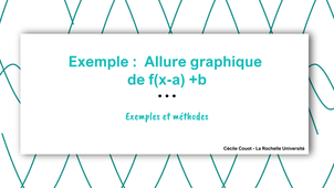 Exemple = courbe déduite par translation
