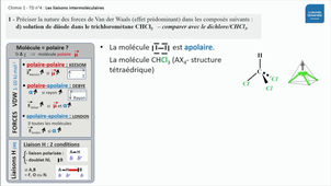 Correction du TD4 - Chimie 1 - Les liaisons