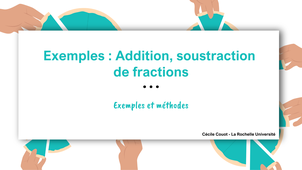 Exemples : sommes de fractions