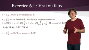 Topologie 6 : Topologie induite / Correction des exercices