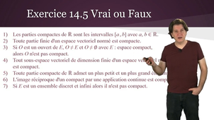 Topologie 14.3 : Compacité et recouvrements