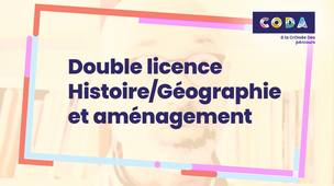 Double Licence Histoire / Géographie et aménagement, avec sous-titres