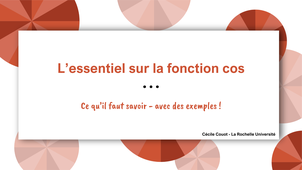 L'essentiel sur la fonction cos