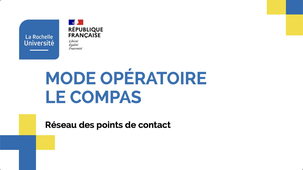 Tutoriel : mode opératoire Le Compas