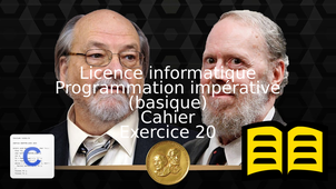 Programmation impérative (novice) - Cahier - Exercice 20