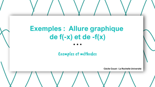 Exemples et généralisation : courbes de f(-x) et de  -f(x)