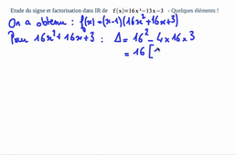 Exemple = degré 3 - partie 2 : factorisation