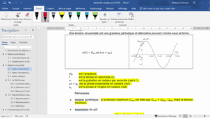 Electricité SINUSOIDALE partie 1