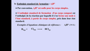 Chimie 2 : Thermochimie (2-Enthalpies)