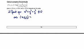 Calcul d'incertitude, un exemple