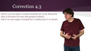 Topologie 4 : Espaces métriques / Correction des exercices