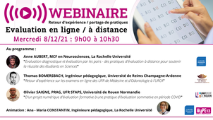 Webinaire Evaluation en ligne/ à distance