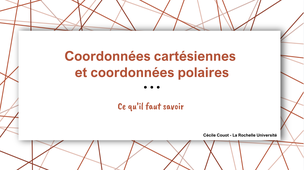 Coordonnées cartésiennes et coordonnées polaires